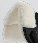 PREMIER EQUINE Airtechnology Darbeye Dayanıklı Yün Eyer Altlığı - Yarım Ped Siyah/Doğal Yün -- Full Boy - Görsel 5