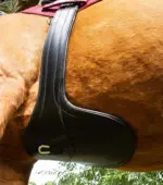 PREMIER EQUINE Anatomik Deri Kolon Kayışı Siyah