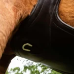 PREMIER EQUINE Anatomik Deri Kolon Kayışı Kahverengi