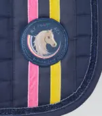 PREMIER EQUINE Pony Jack Pamuklu GP/Jump Parıltılı Eyer Altlığı Lacivert - Görsel 4