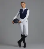 PREMIER EQUINE Rossini Likra Şov Gömlek Lacivert - Görsel 6