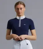 PREMIER EQUINE Maria Diamanté Gösteri Gömleği - Lacivert - Görsel 7