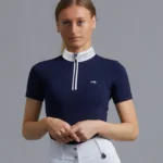 PREMIER EQUINE Maria Diamanté Gösteri Gömleği – Lacivert