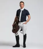 PREMIER EQUINE Antonio Erkek Kısa Kollu Gömlek Lacivert - Görsel 2