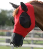 PREMIER EQUINE Comfort Tech Likralı Sinek Maskesi Xtra Kırmızı