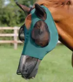 PREMIER EQUINE Comfort Tech Likralı Sinek Maskesi Xtra Yeşil