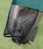 PREMIER EQUINE Comfort Tech Likralı Sinek Maskesi Xtra Yeşil - Görsel 5
