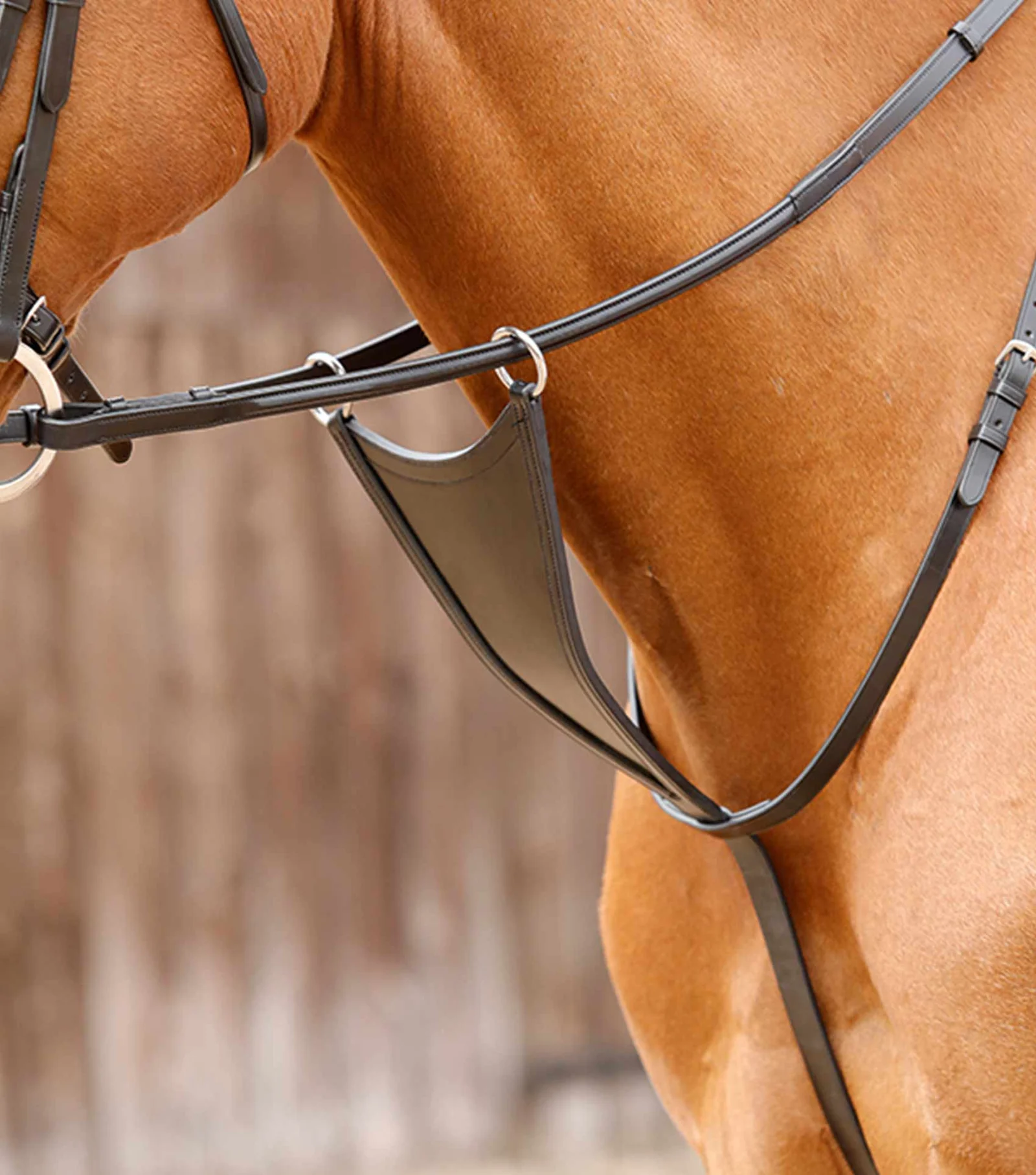 Rosello-Bib-Martingale-Black-1_1600x PREMIER EQUINE Rosello Bib Martingel Siyah - Görsel 1