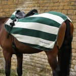 PREMIER EQUINE Vellus Egzersiz Blanketi — Yeşil/Beyaz — XL Beden