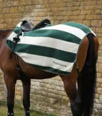 PREMIER EQUINE Vellus Egzersiz Blanketi -- Yeşil/Beyaz -- XL Beden