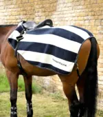 PREMIER EQUINE Vellus Egzersiz Blanketi -- Lacivert/Beyaz -- XL Beden