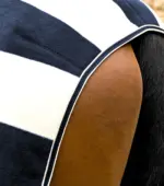 PREMIER EQUINE Vellus Egzersiz Blanketi -- Lacivert/Beyaz -- XL Beden - Görsel 5