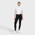 SAMSHIELD ADELE 2.0 SWAROVSKI Kadın Binici Pantolonu -- Siyah Knee Grip (Diz Jelli)