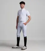 PREMIER EQUINE Rubato Erkek Kısa Kollu Müsabaka Gömleği -- Beyaz - Görsel 6