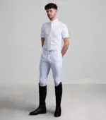 PREMIER EQUINE Rubato Erkek Kısa Kollu Müsabaka Gömleği -- Beyaz - Görsel 2